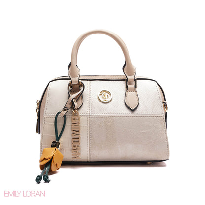 HANDBAG ANIMAL PRINT WITH FLOWER CHAIN - SMALL