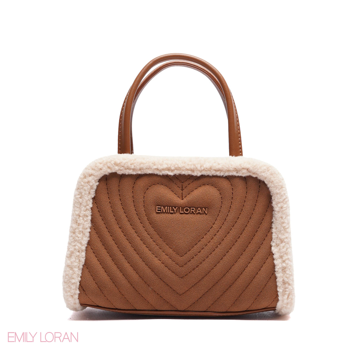 MINI-BAG FUR EDGES WITH FRONT HEART SIGHN - MINI
