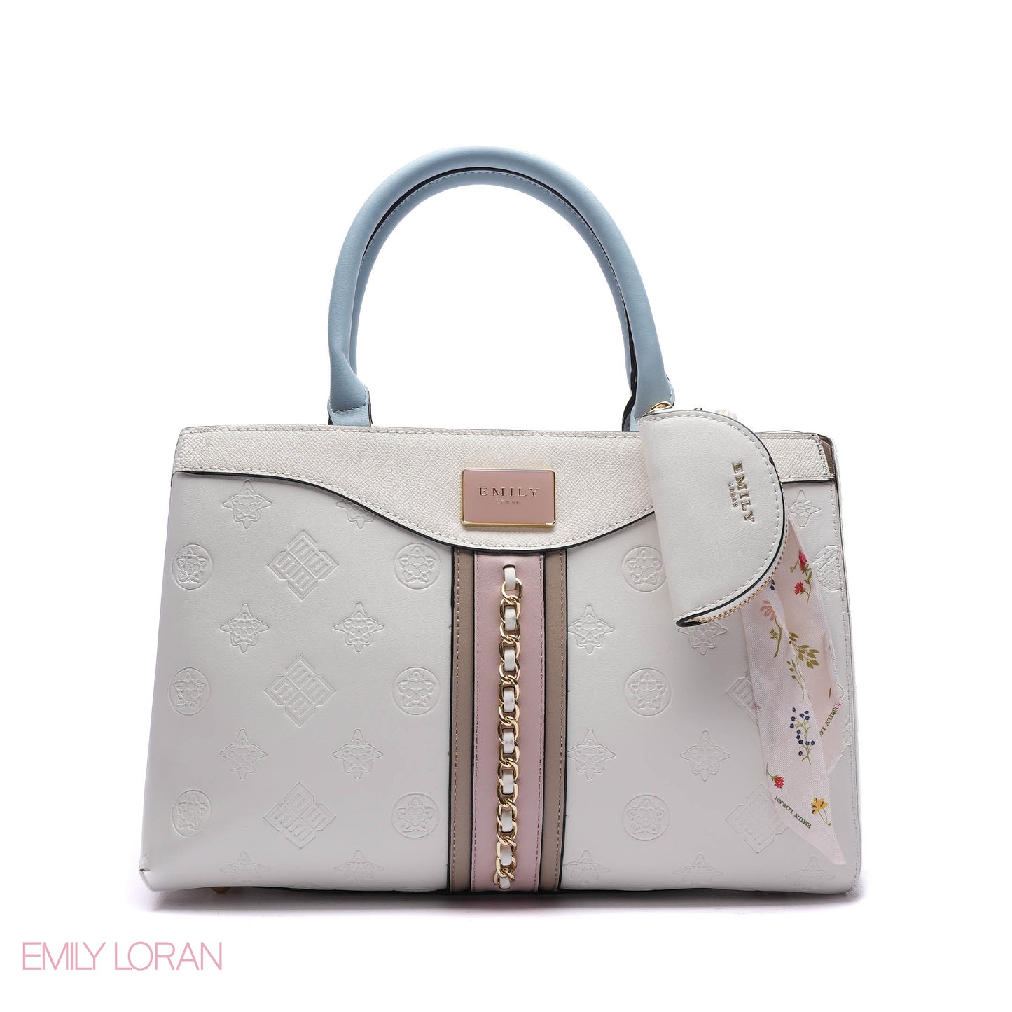 CHAIN-DETAIL HANDBAG WITH COIN PURSE