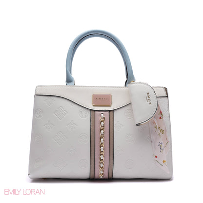 CHAIN-DETAIL HANDBAG WITH COIN PURSE