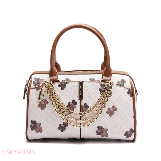 MONOGRAM STRUCTURED HANDBAG WITH CHAIN - SMALL