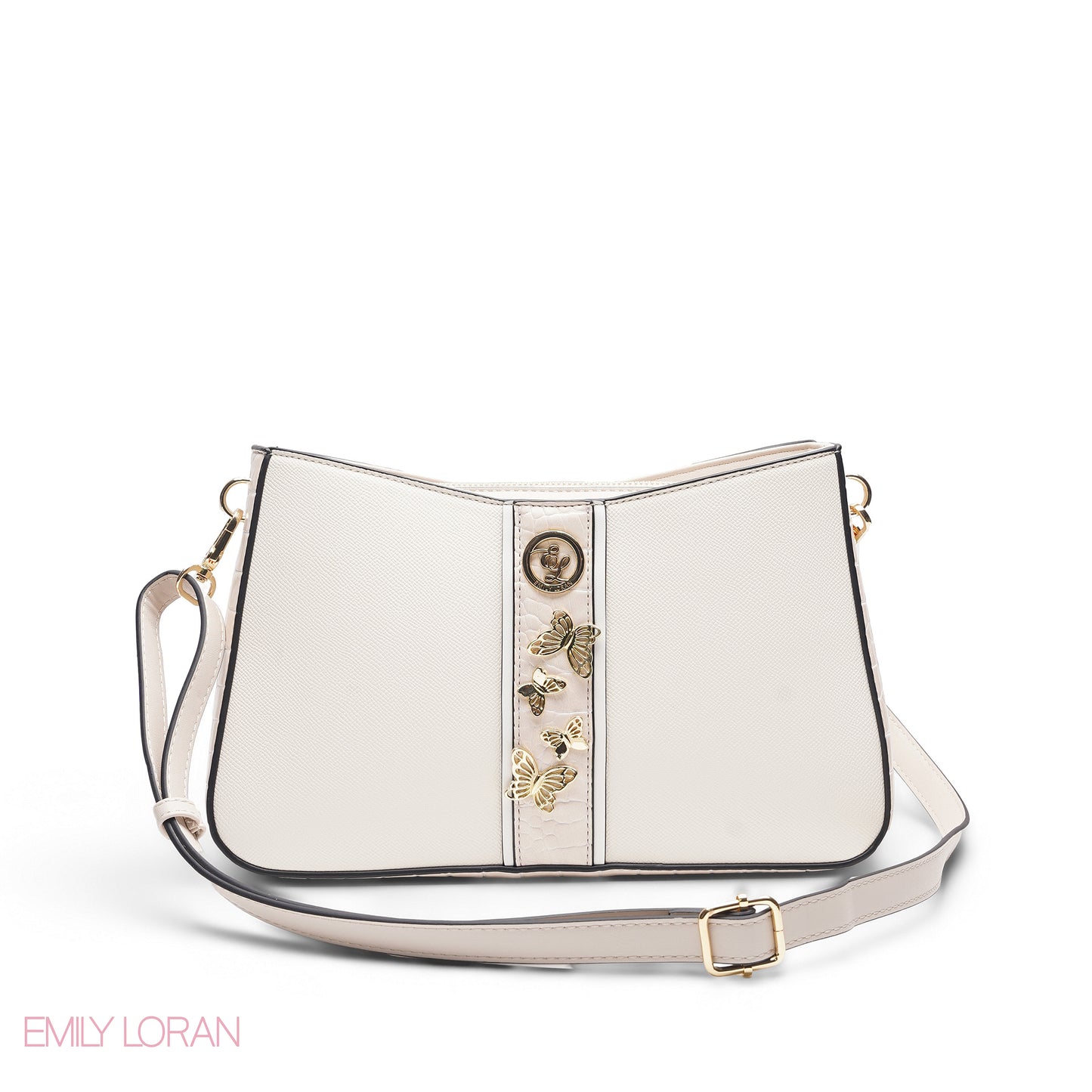 BEIGE TOTE BAG WITH SCARF - MED