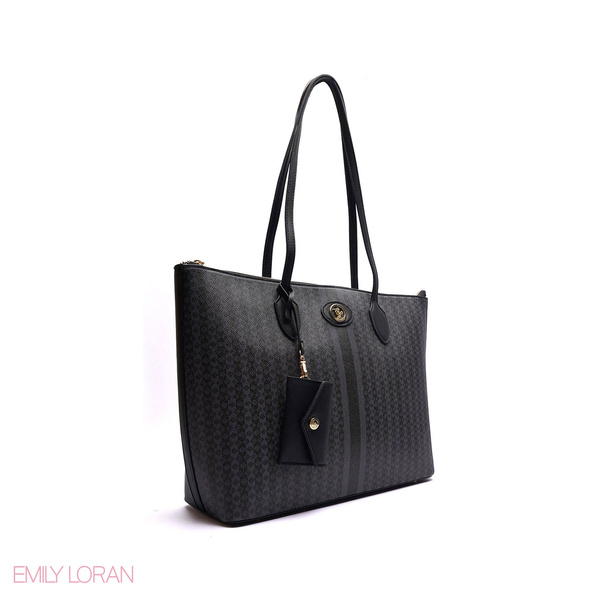 SHOULDER BAG WITH SIMPLE DESIGN LOGO - LARGE