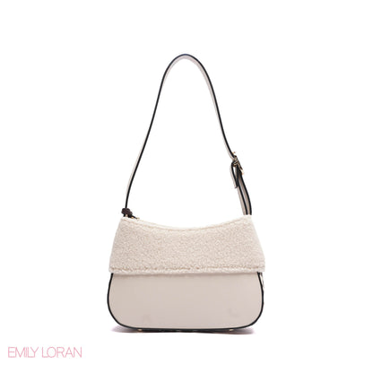 ELEGANT SHOULDER BAG WITH CHARM - MEDIUM