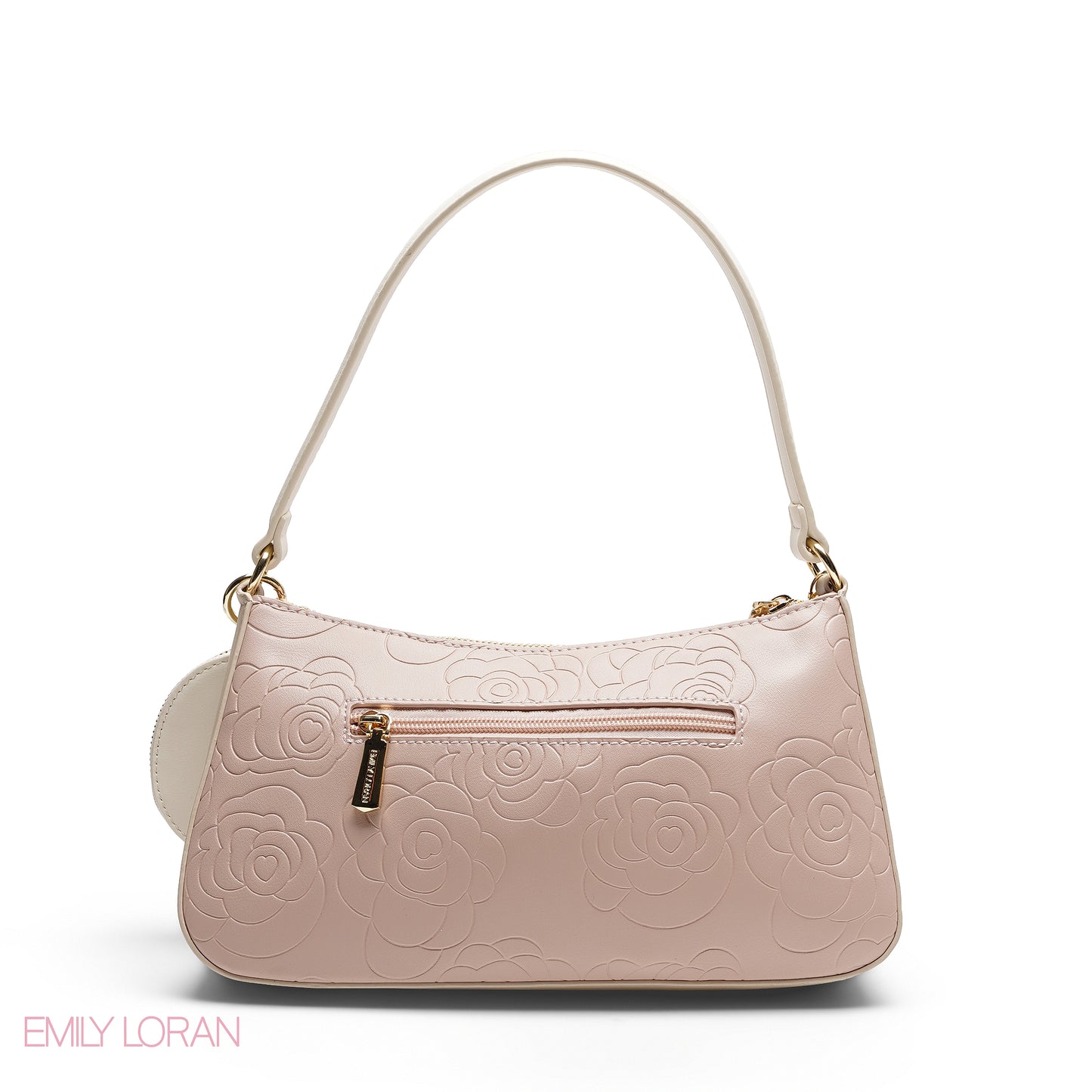 ELEGANT EMBOSSED SHOULDER BAG WITH POUCH