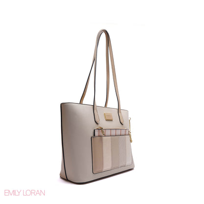 SHOULDERS BAG PLANE LEATHER WITH MEDIUM POUCH - MEDIUM