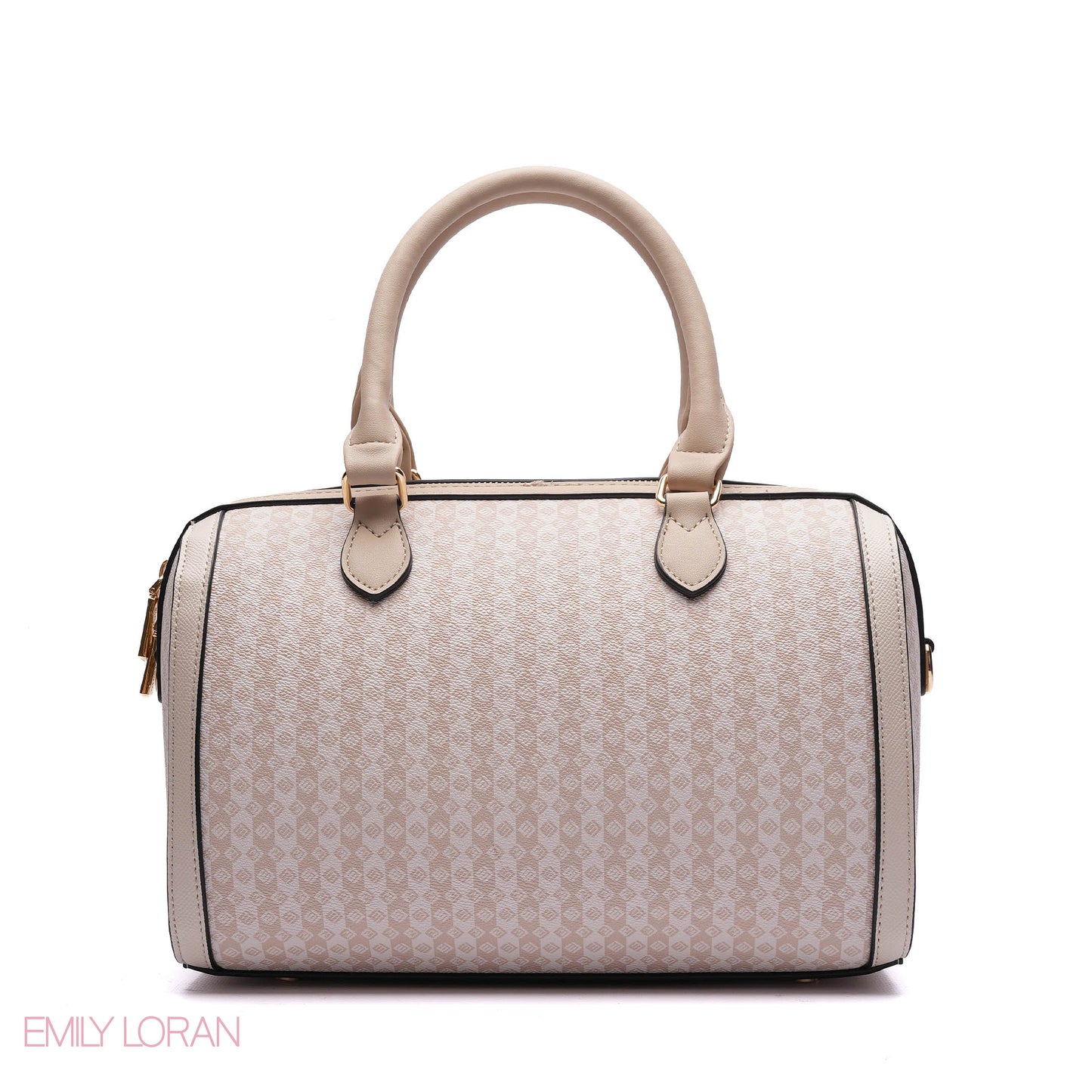 MONOGRAM BARREL BAG WITH CHARM CHAIN - MEDIUM