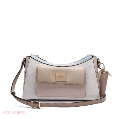 CROSS-BODYBAG FLOWER STRUCTURE SIMPLE COLOUR - SMALL