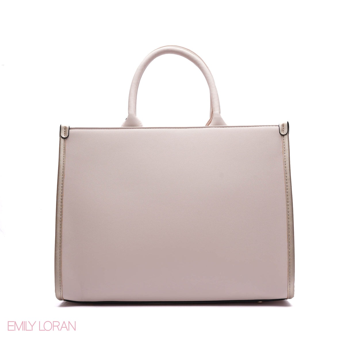 EMBOSSED LOGO TOTE BAG WITH TASSEL CHARM - LARGE