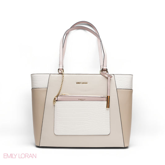 ELEGANT MULTI TEXTURED WITH POUCH BAG