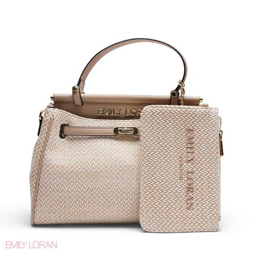 EMILY LORAN BLACK CANVAS BAG