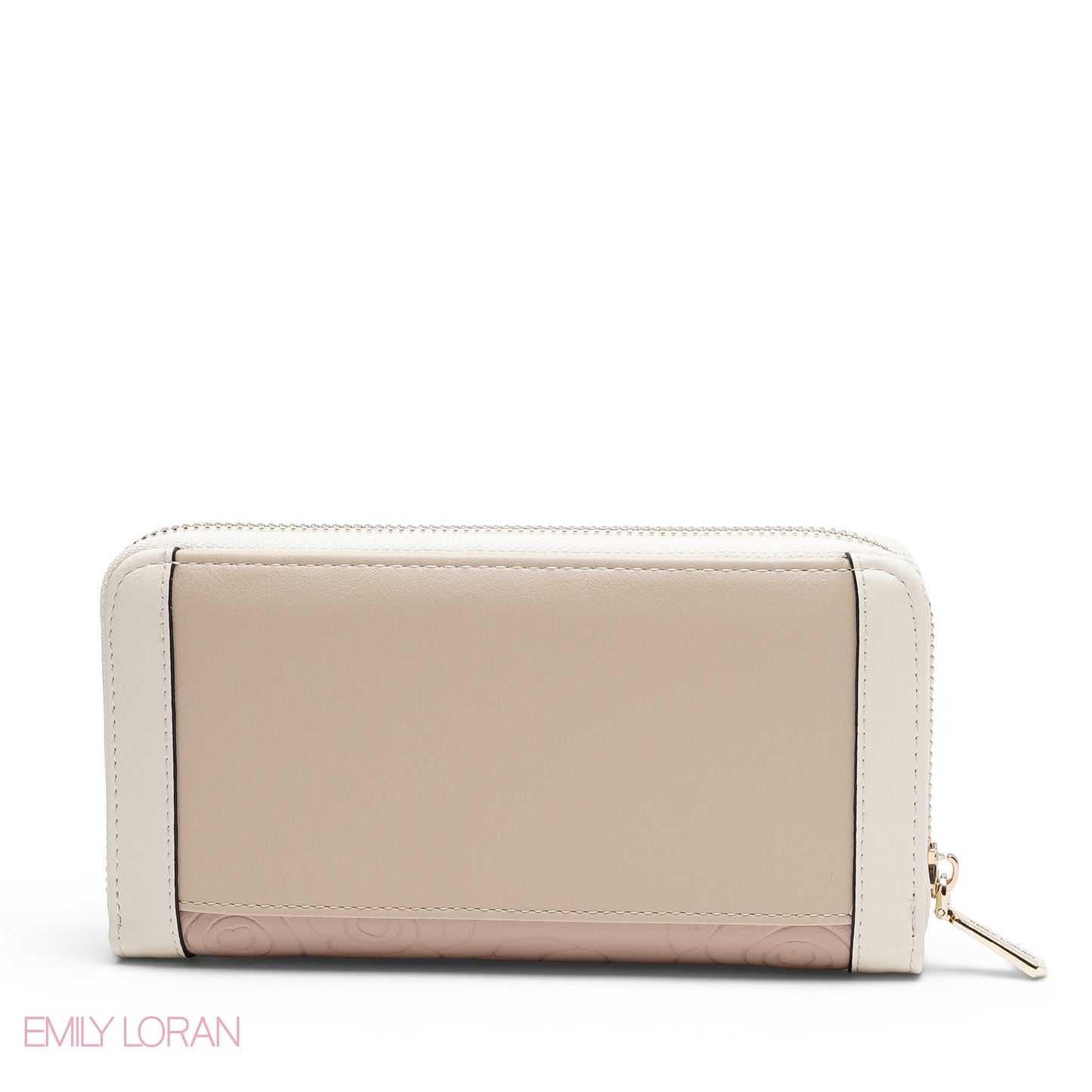 FLORAL PRINT DOUBLE COMPARTMENT ZIP-AROUND WALLET