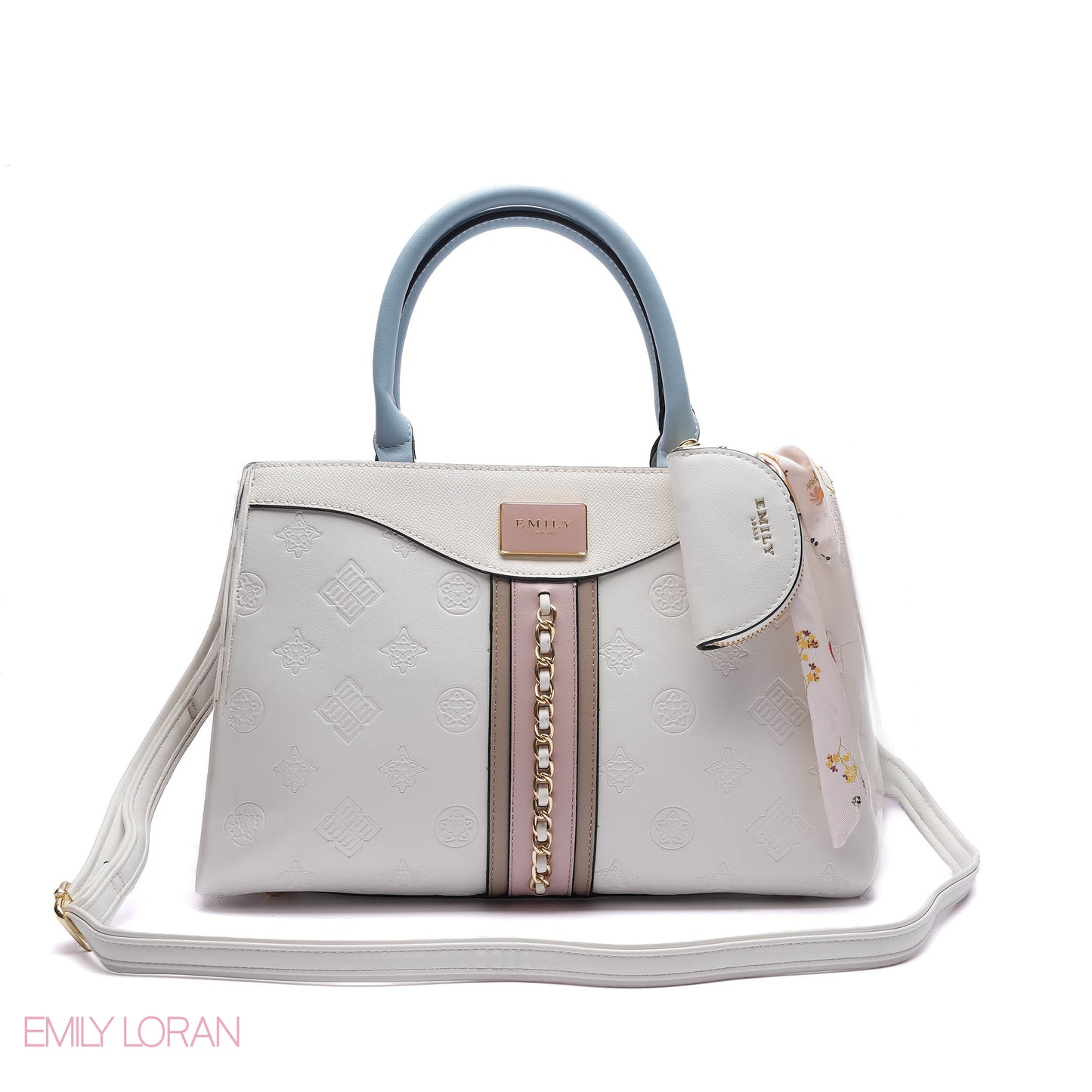CHAIN-DETAIL HANDBAG WITH COIN PURSE