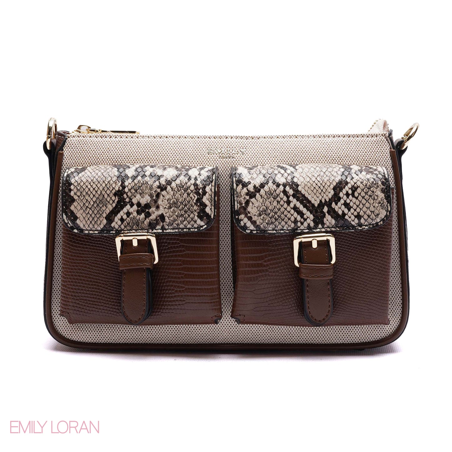 ELEGANT DUAL-POCKET CROSSBODY BAG