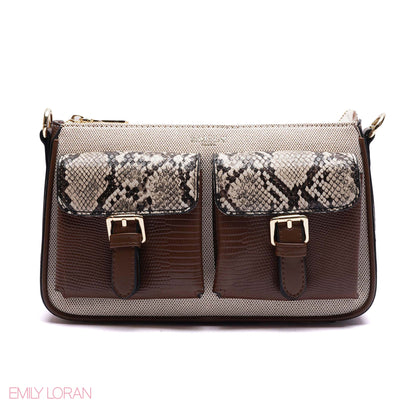 ELEGANT DUAL-POCKET CROSSBODY BAG