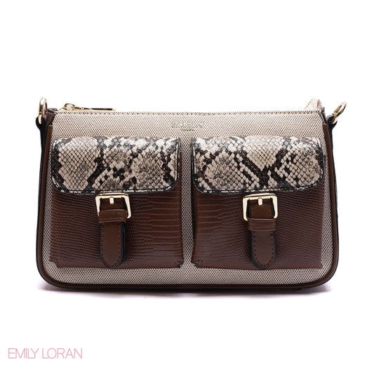 ELEGANT DUAL-POCKET CROSSBODY BAG