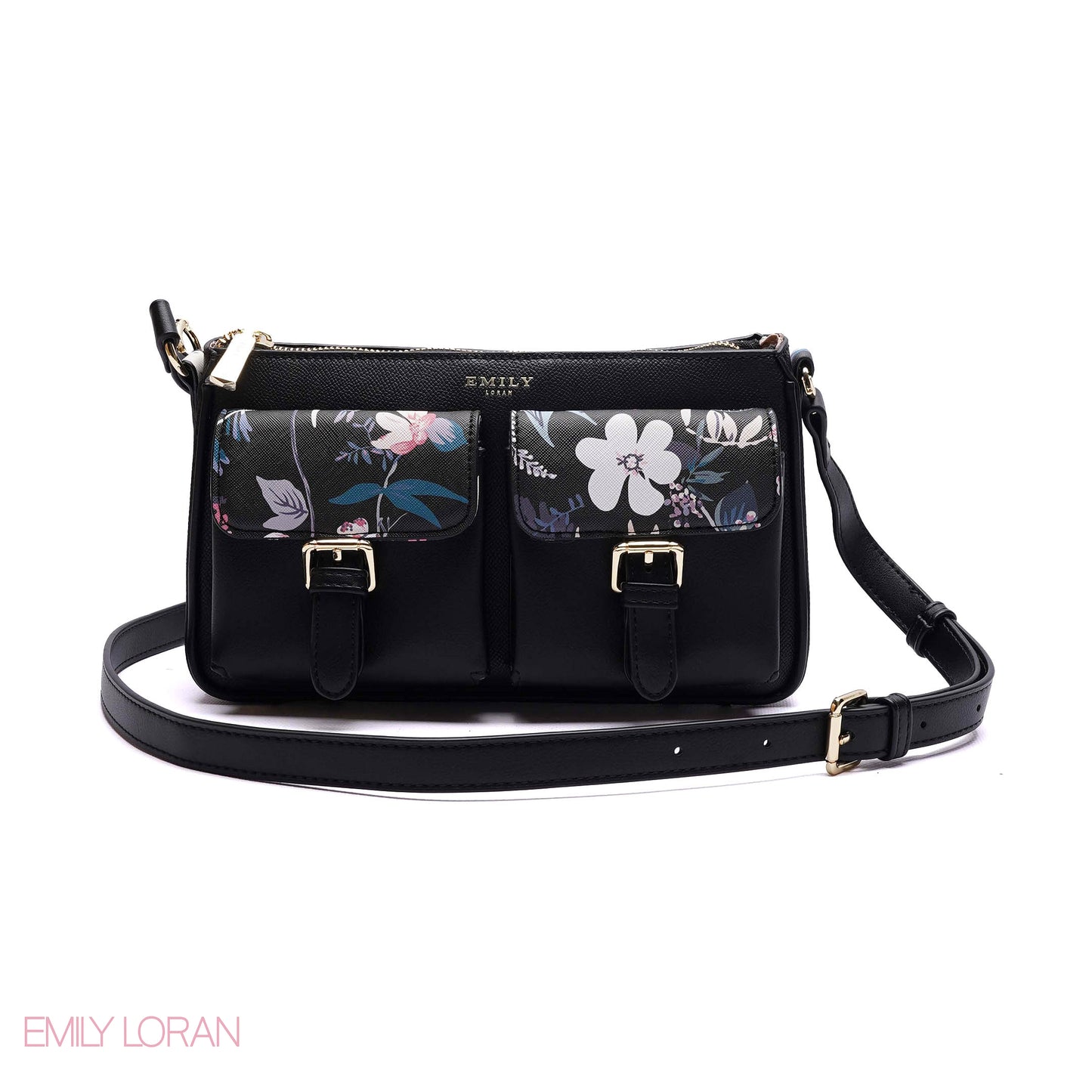 ELEGANT DUAL-POCKET CROSSBODY BAG