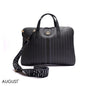 MONOGRAM LAPTOP BAG WITH LOGO WEBBING STRAP