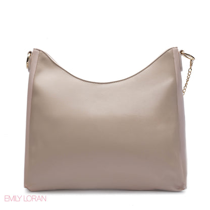 EMBOSSED ROSE SHOULDER BAG SET
