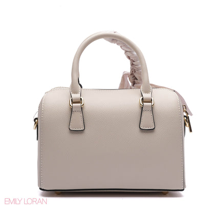 EMBOSSED LOGO SATCHEL BAG - SMALL