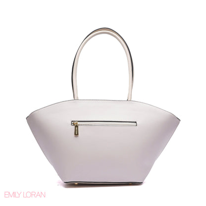 EXPANDABLE SHOULDER BAG WITH POUCH