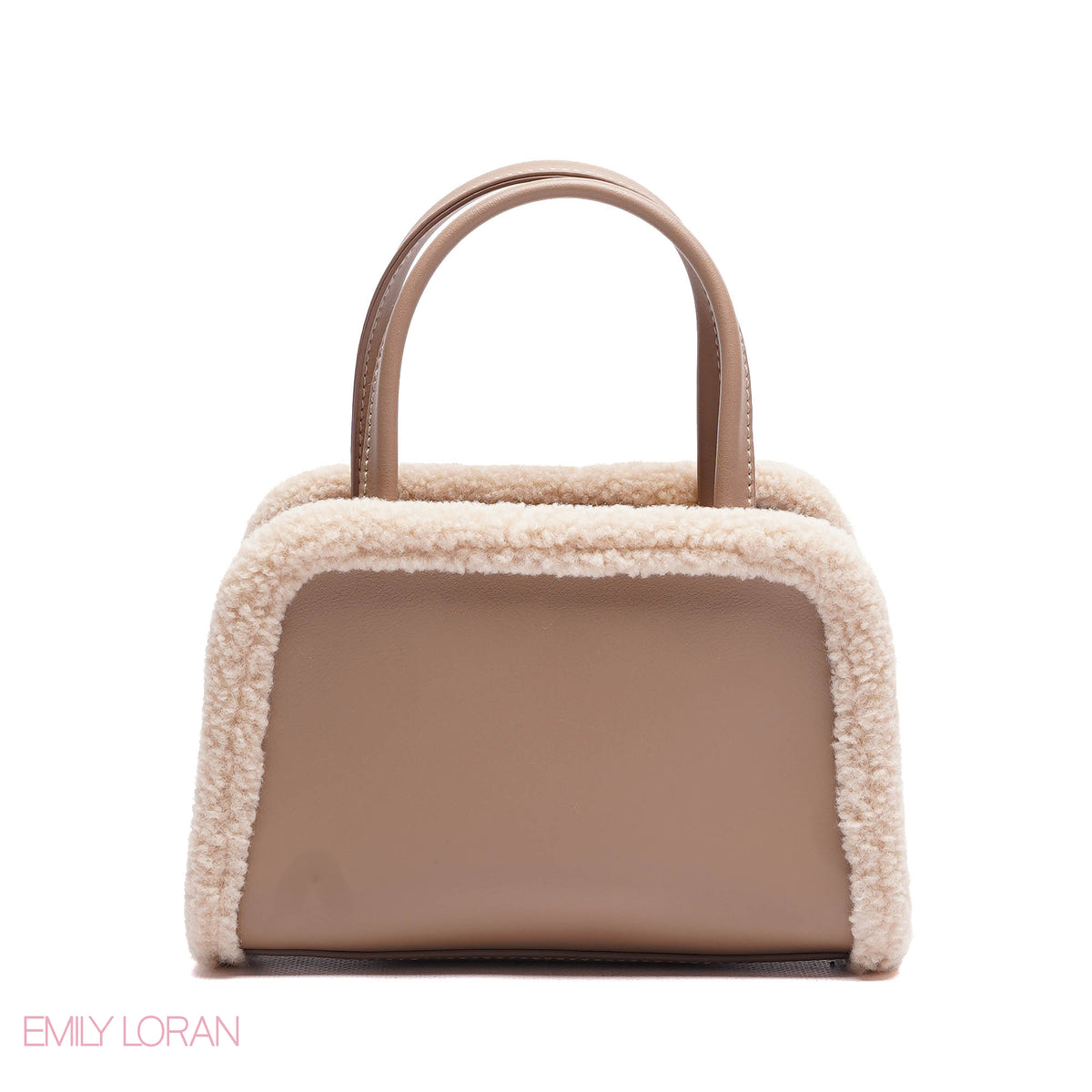 MINI-BAG FUR EDGES WITH FRONT HEART SIGHN - MINI