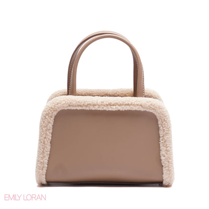 MINI-BAG FUR EDGES WITH FRONT HEART SIGHN - MINI