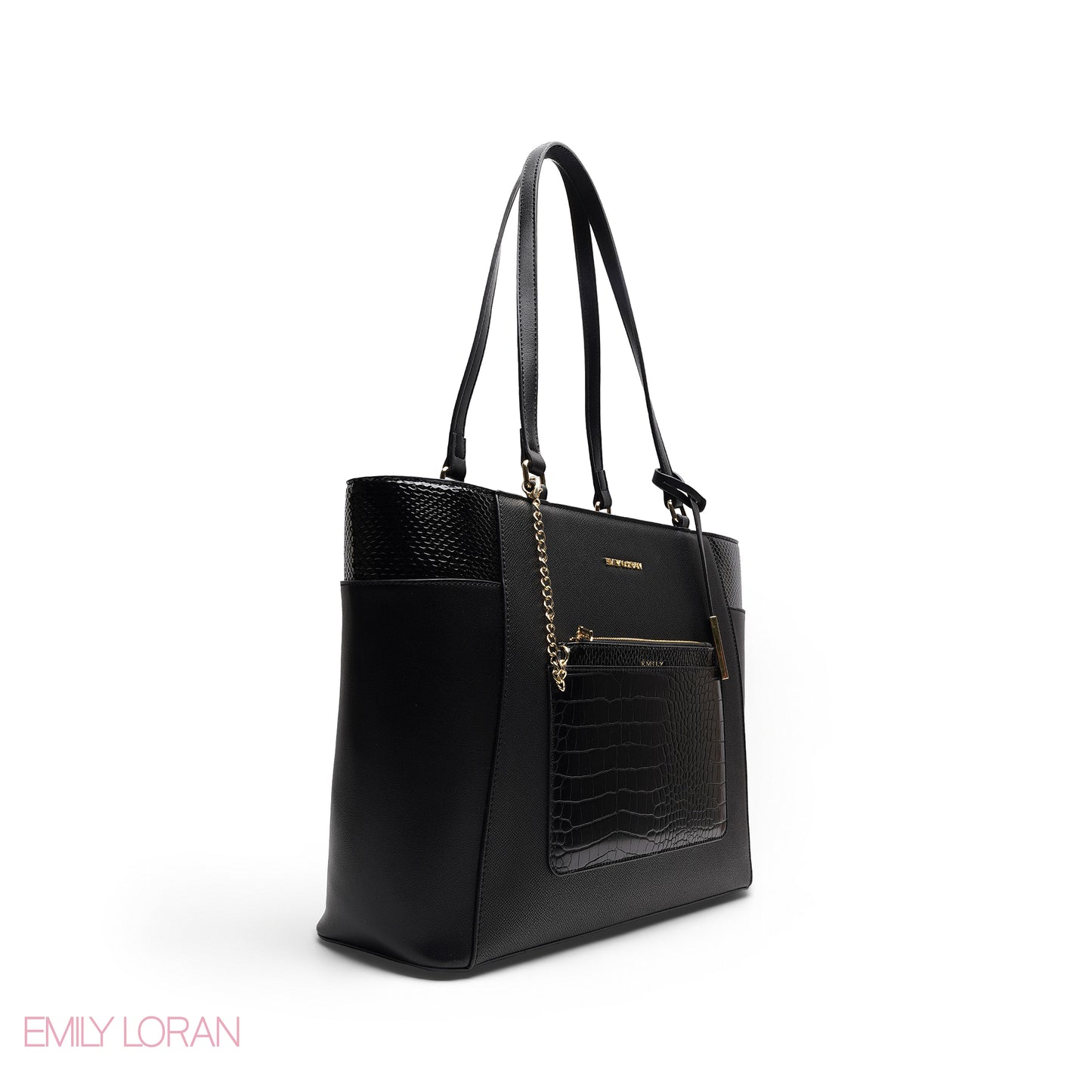 ELEGANT MULTI TEXTURED WITH POUCH BAG