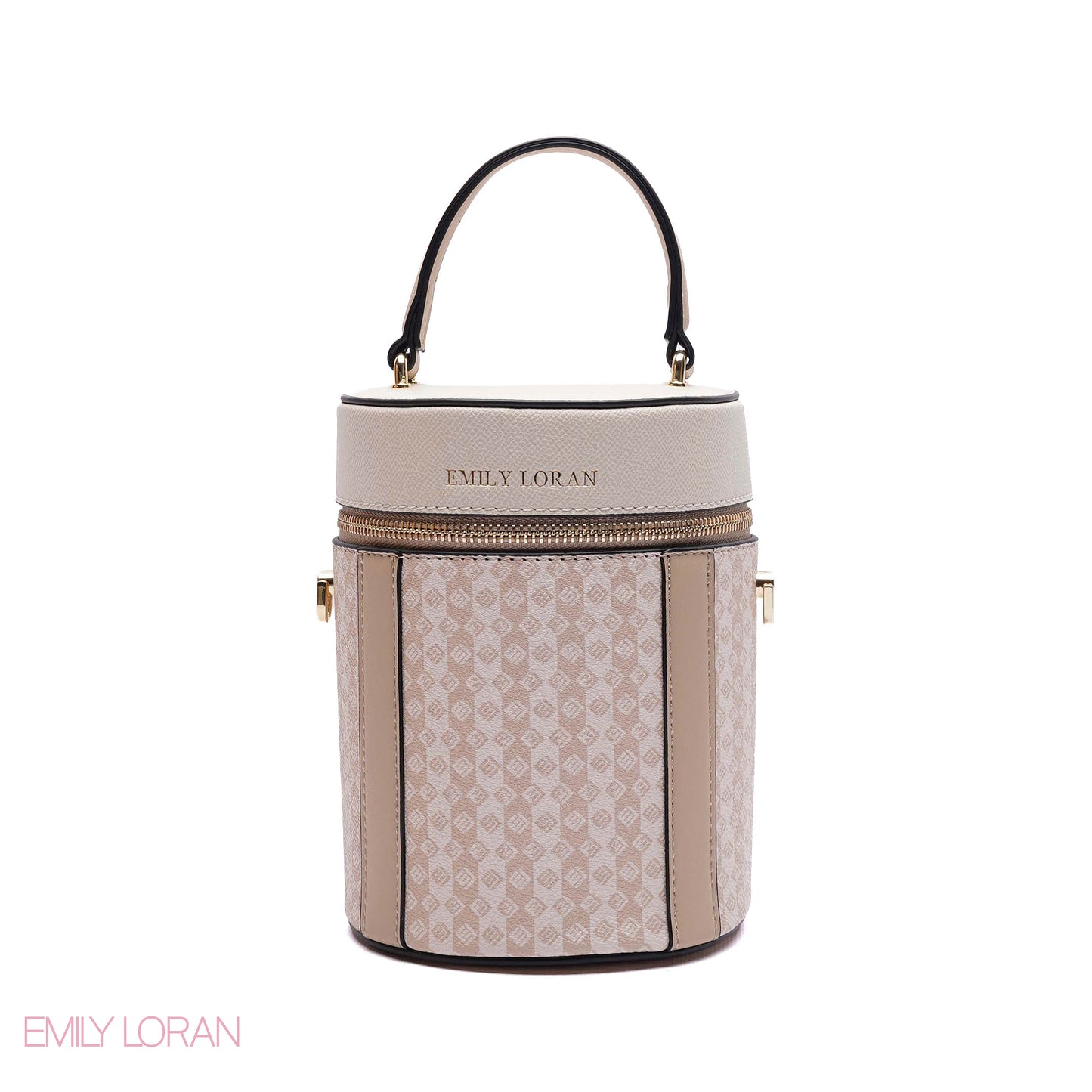ELEGANT STRUCTURED CYLINDER VANITY BAG