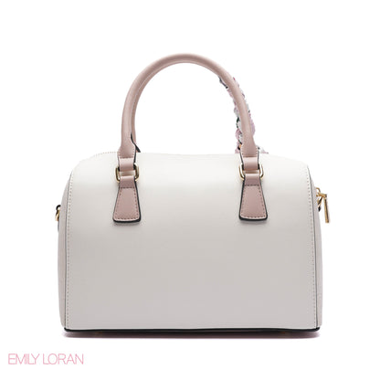 EMBOSSED LOGO SATCHEL BAG - MEDIUM