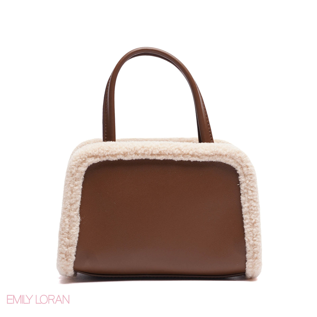 MINI-BAG FUR EDGES WITH FRONT HEART SIGHN - MINI