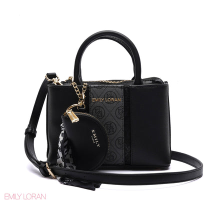 PANELLED HANDBAG WITH COIN POUCH