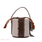 ELEGANT DRAWSTRING BUCKET BAG