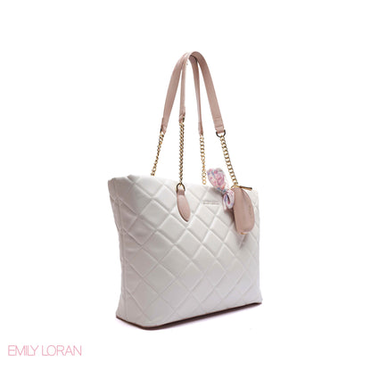 SHOULDER -BAG DAIMOND PATTERN DESIGN WITH POUCH - LARGE