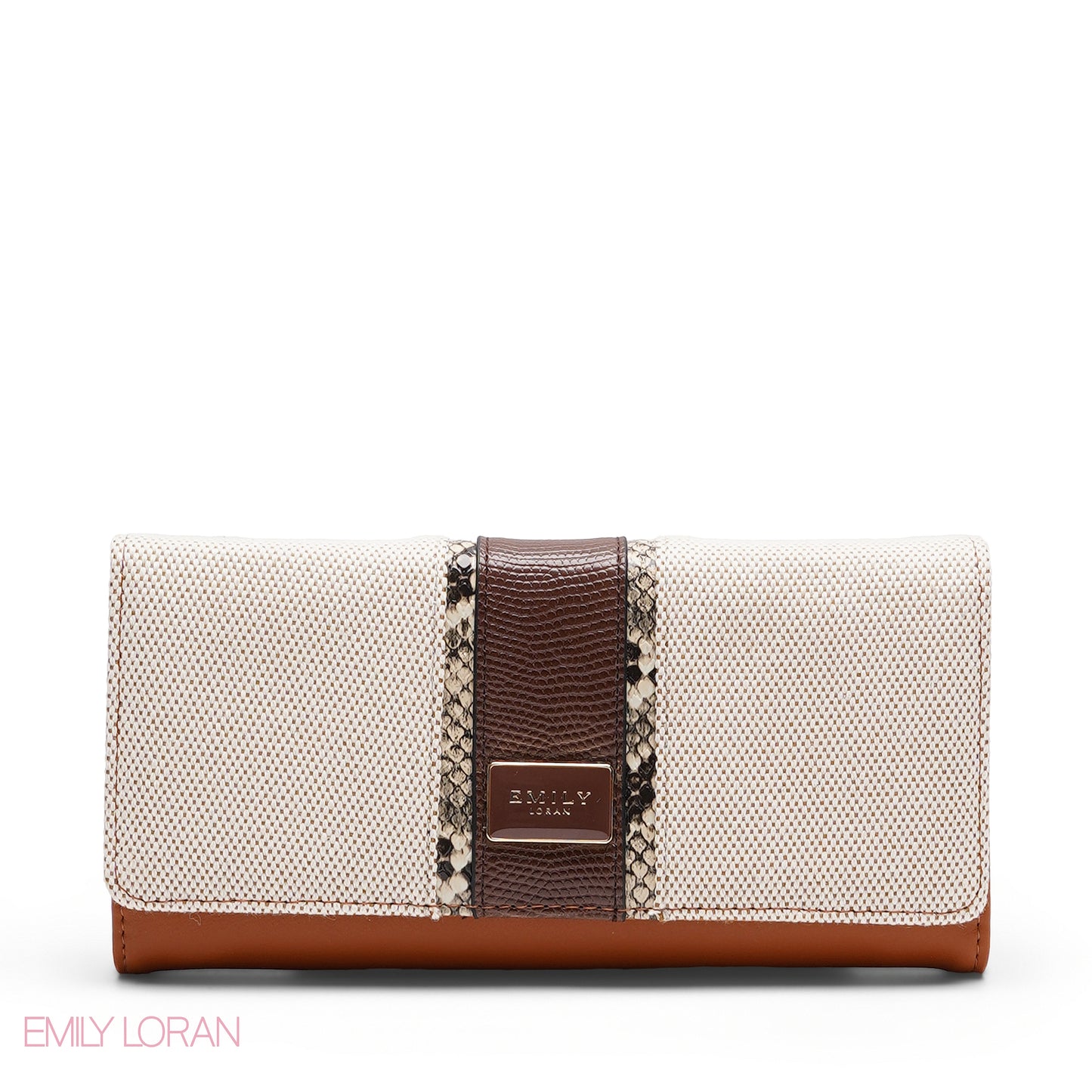 SNAKESKIN EFFECT TRI-FOLD WALLET