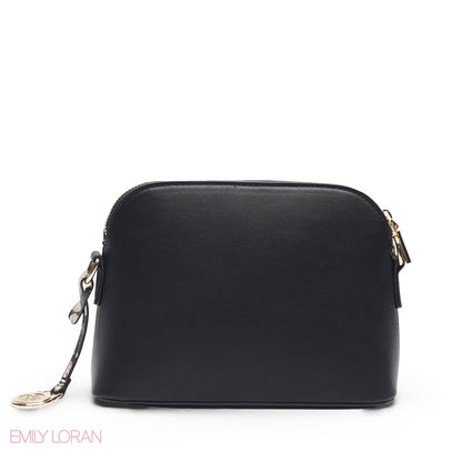 FLORAL BLACK SCARF TOP HANDLE BAG - SMALL