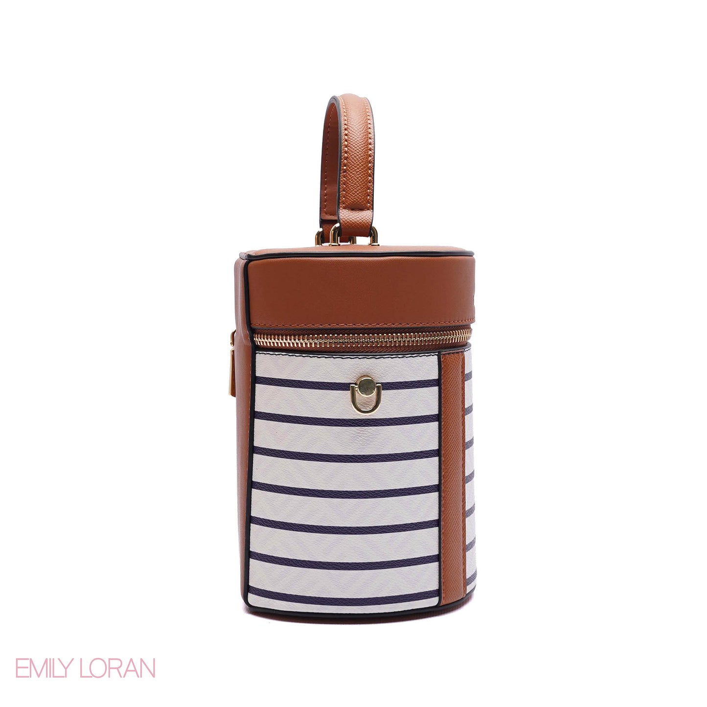 ELEGANT STRUCTURED CYLINDER VANITY BAG