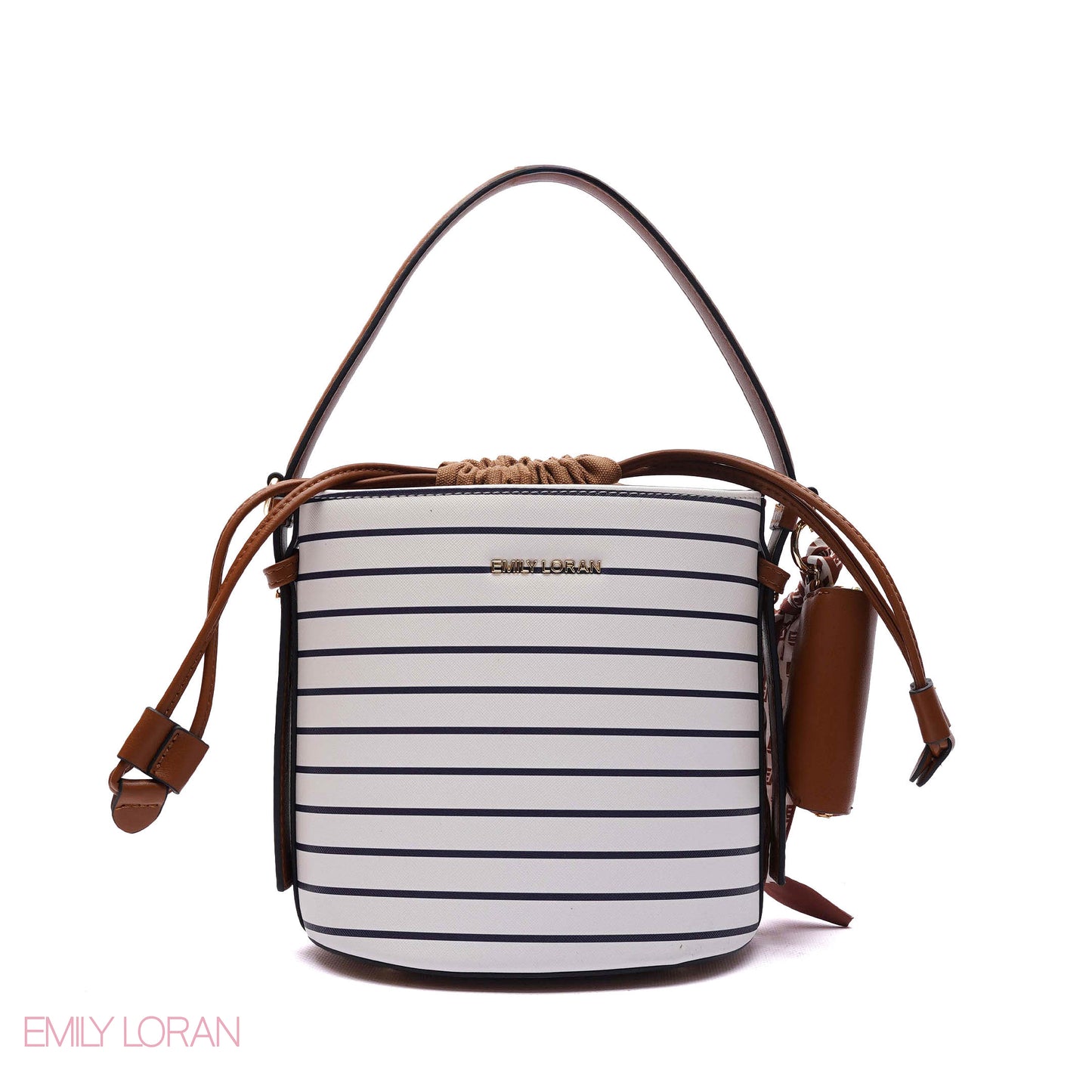 ELEGANT DRAWSTRING BUCKET BAG