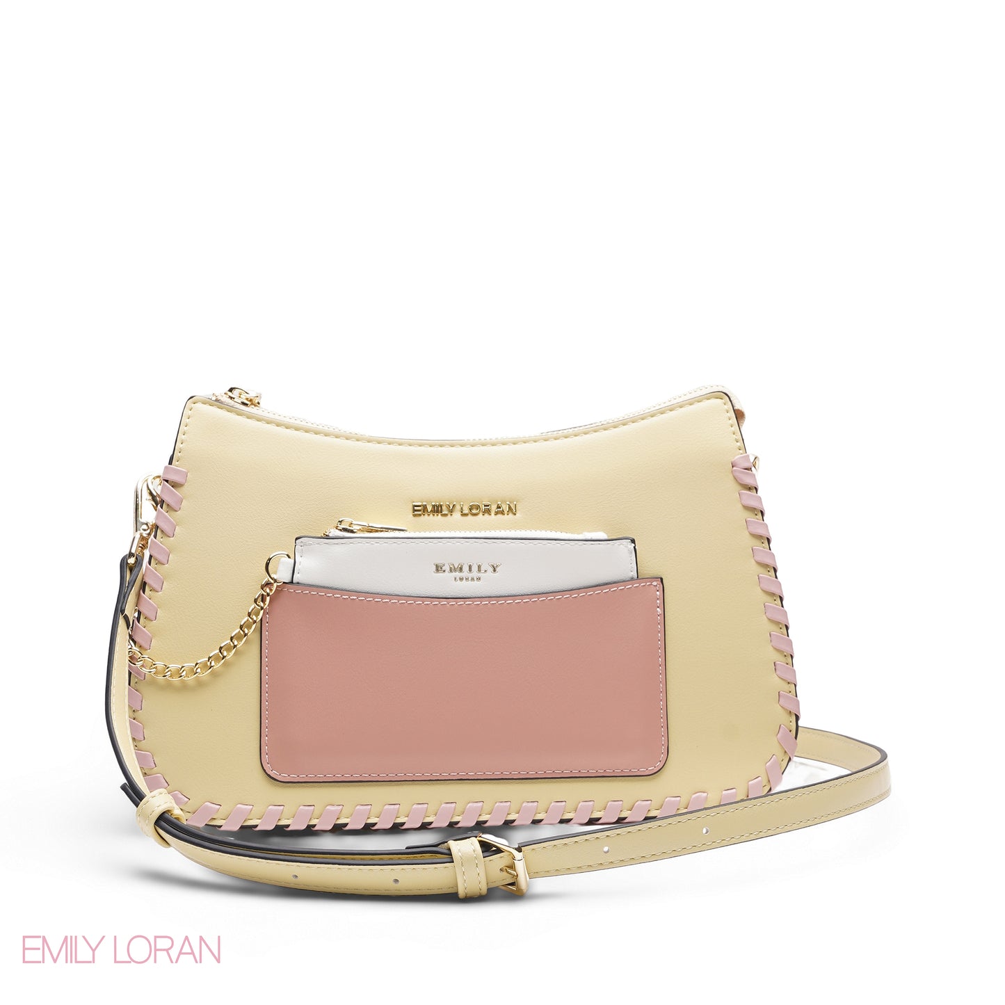 YELLOW BAG WITH HAND STRAP - MEDIUM