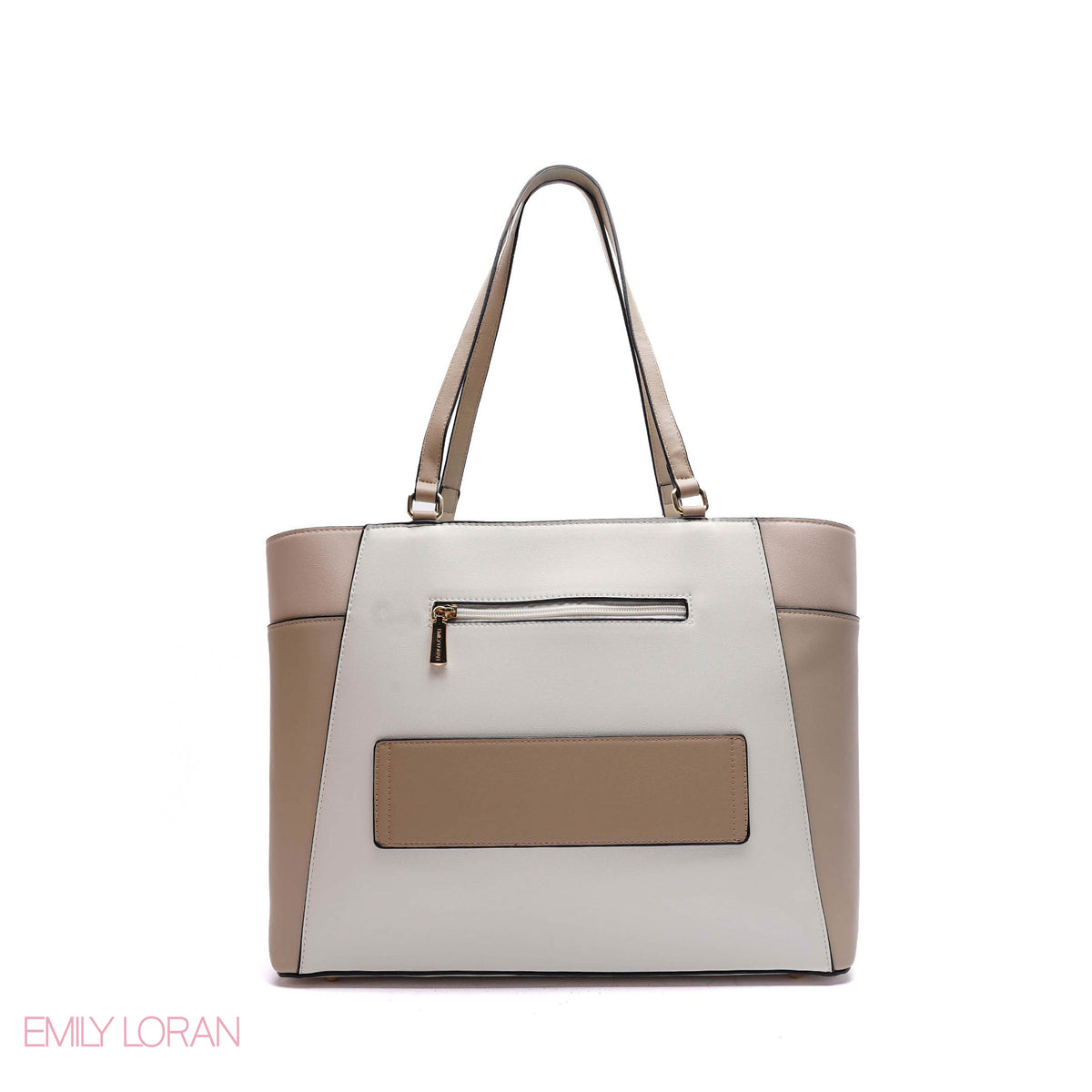 SHOULDER-BAG WITH FRONT POCKET AND FLOWER STRUCTURE - LARGE