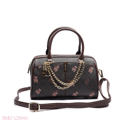 MONOGRAM STRUCTURED HANDBAG WITH CHAIN - SMALL