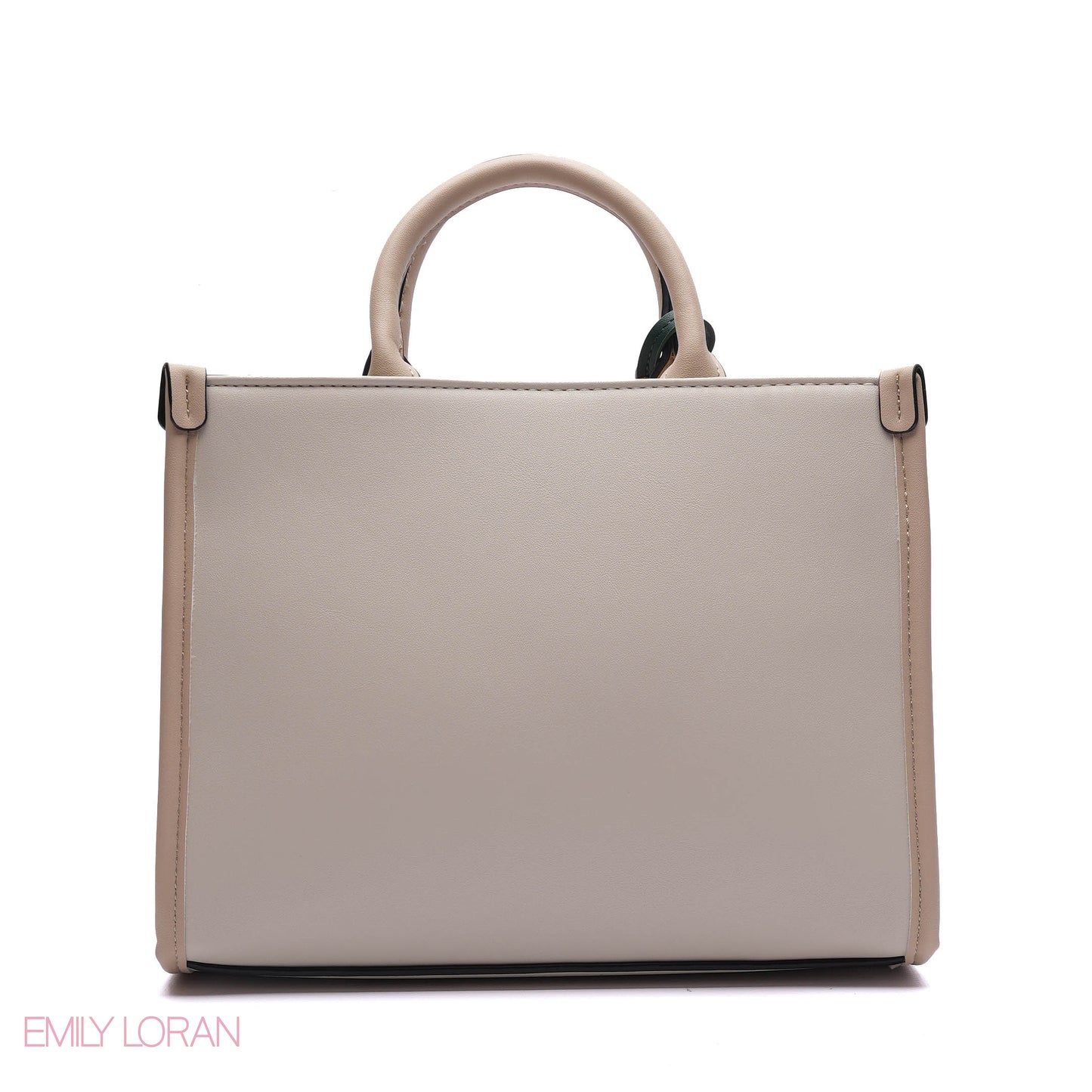 EMBOSSED LOGO TOTE BAG WITH TASSEL CHARM - SMALL
