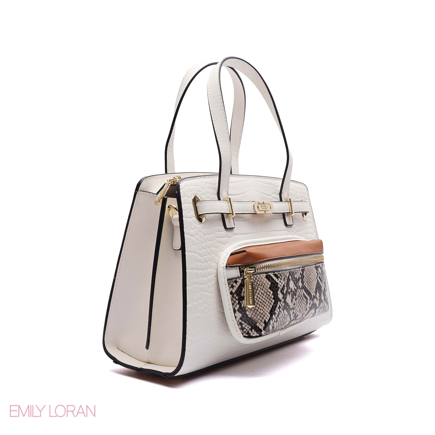 HANDBAG WITH ADJUSTABLE POUCH - MEDIUM