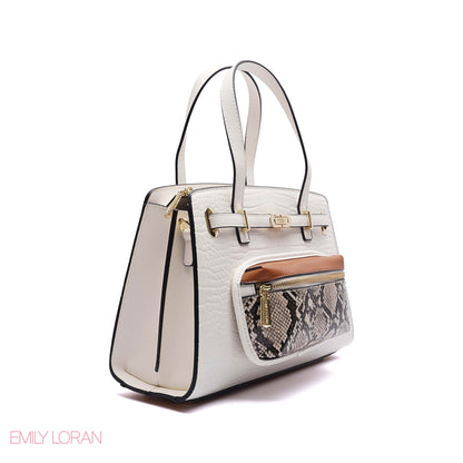 HANDBAG WITH ADJUSTABLE POUCH - MEDIUM