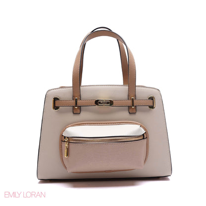 HANDBAG WITH ADJUSTABLE POUCH - MEDIUM