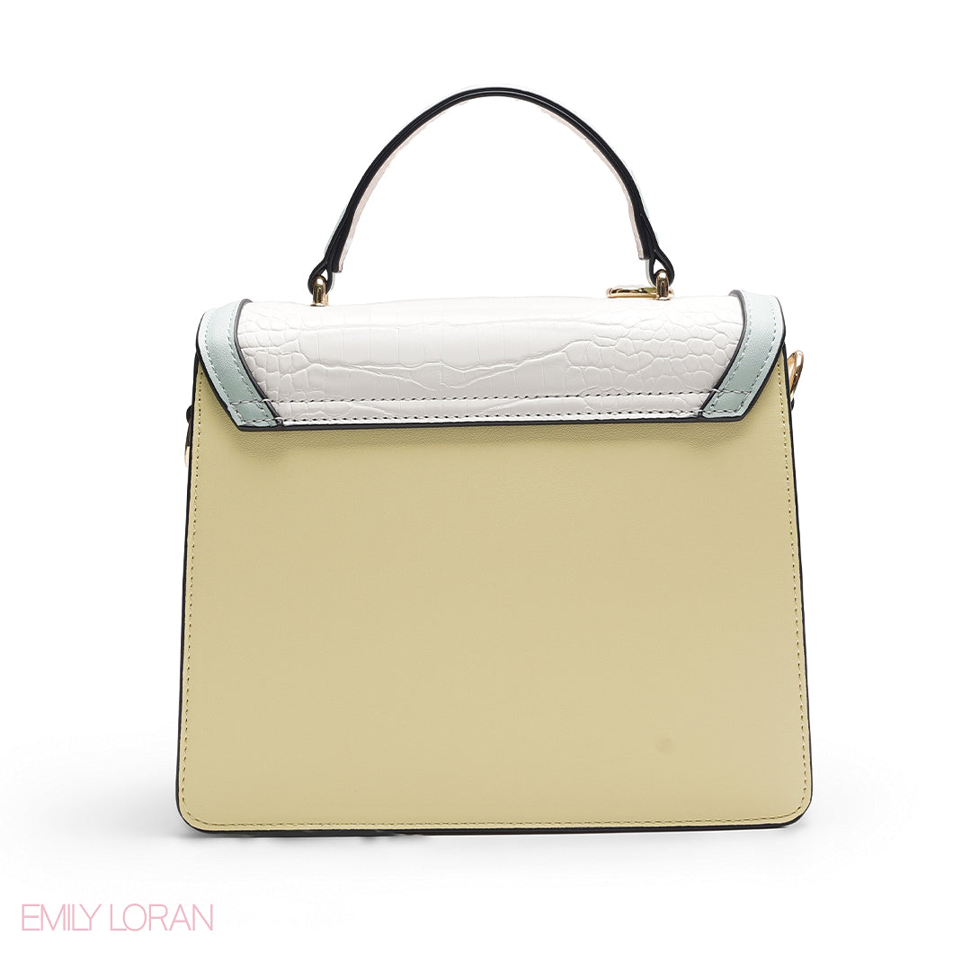 MULTI-COLOUR PASTEL SATCHEL BAG
