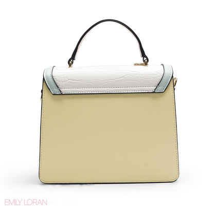 MULTI-COLOUR PASTEL SATCHEL BAG