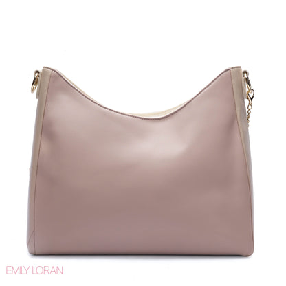 EMBOSSED ROSE SHOULDER BAG SET