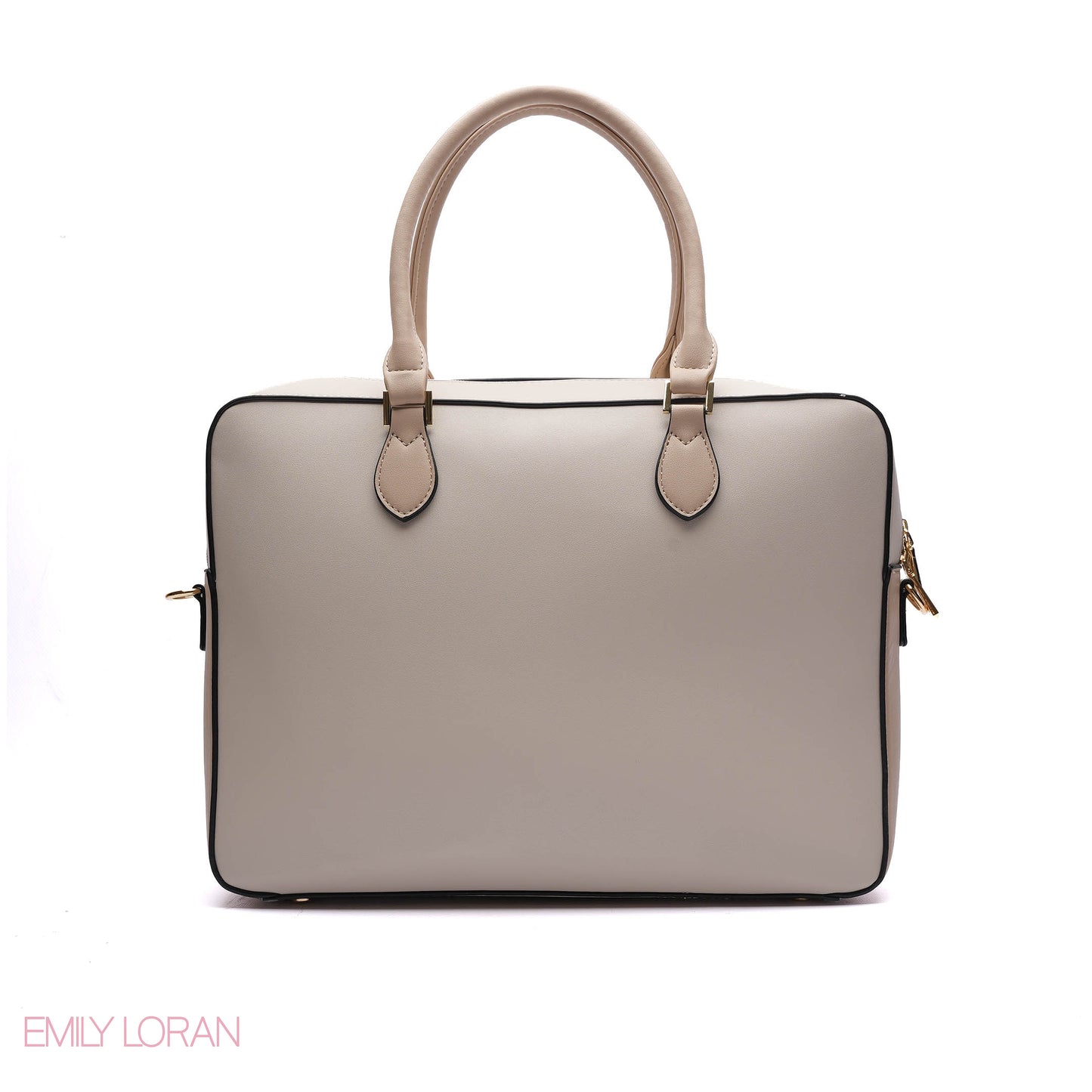 LAPTOP HANDBAG SNAKE PRINT WITH POUCH- LARGE