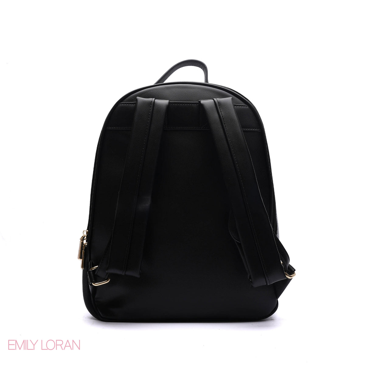 BACKPACK BLACK WITH FLOWERS PATTERNS AND CROC FRONT POCKET LEATHER